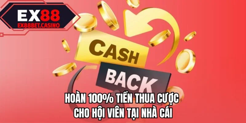 Hoàn 100% tiền thua cược cho hội viên tại nhà cái